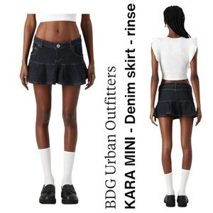 Urban Outfitters Blue Mini Skirt Edgy Style